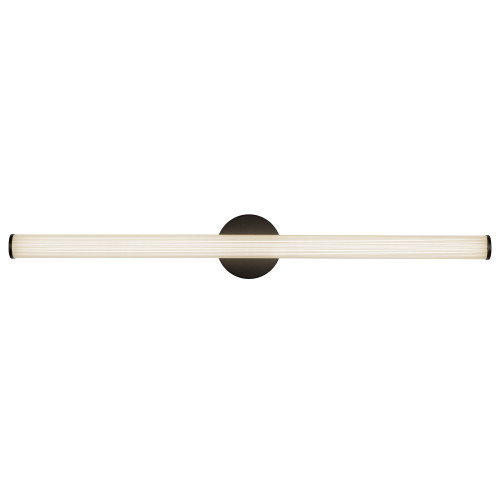 Vire 36-in Brushed Nickel dimmable LED Wall/Vanity Light - Black