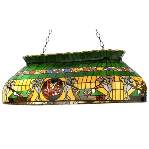 42" Meyda Tiffany & Stained Glass 6 - Light Bronze Pool Table Lights Pendant