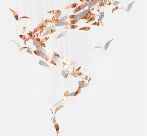 Glass Art Wings Chandelier