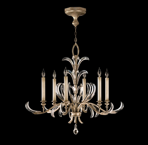 BEVELED ARCS 37" W Round Chandelier