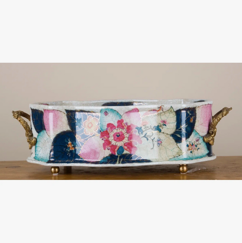 Tobacco Leaf Handmade Cachepot