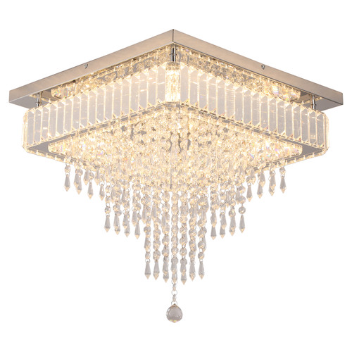 Square Crystal Ceiling Chandelier