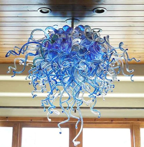 New Blown Glass LED Chandelier Lighting