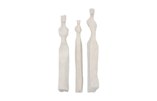 Cast Women Wall Art, Set of 3, Small, Roman Stone