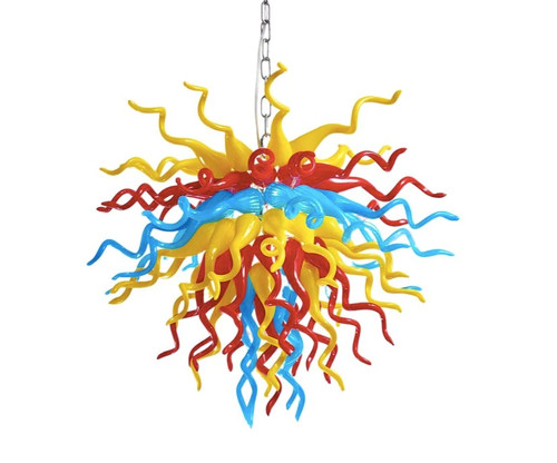 Multi Color Murano Hand Blown Glass Chandeliers Lighting