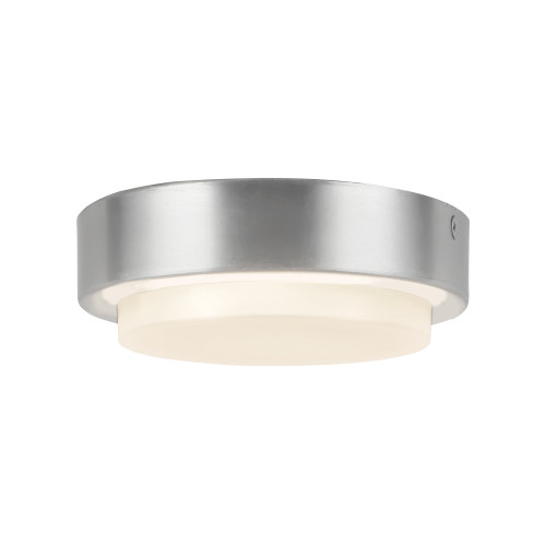 Bailey 5-in Brushed Nickel dimmable LED Outdoor Ceiling Light