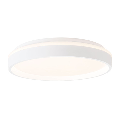 Beanie 15-in White dimmable LED Flush Mount