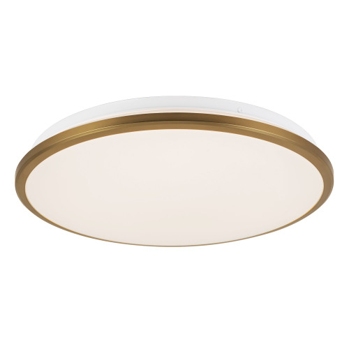 Brook 15-in Brushed Gold dimmable LED Flush Mount