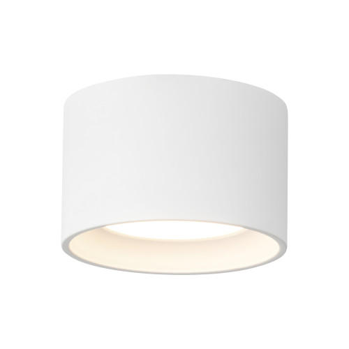 Uma 6-in White dimmable LED Semi-Flush Mount