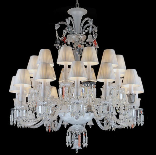 24 Lights Baccarat Design Crystal Chandelier Lighting