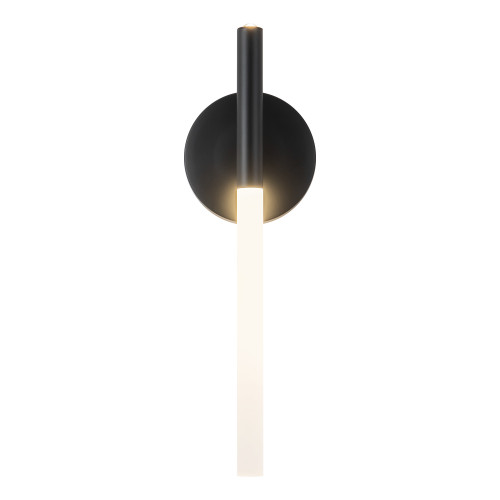 Jeanie 18-in Matte Black dimmable LED Wall Sconce