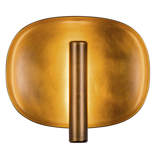 Lustre 9-in Vintage Brass dimmable LED Wall Sconce