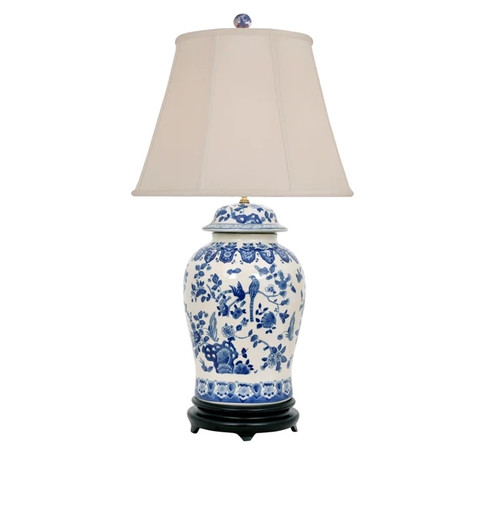 Blue & White Porcelain Table Lamp-20