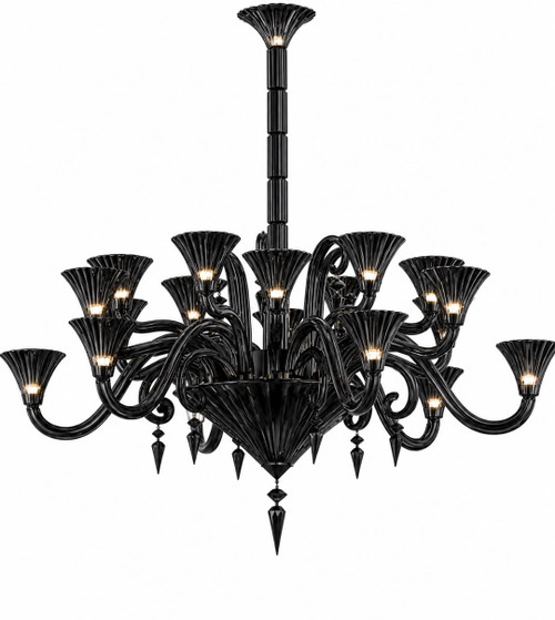18 Light Crystal Glass Chandelier Lighting Fixture