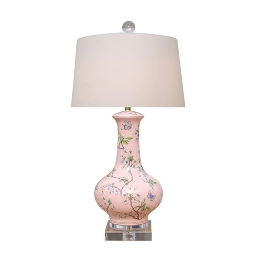 Porcelain Cherry Blossoms Table Lamp