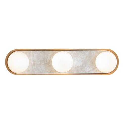 Alonso 23-in Vintage Brass LED Wall/Vanity