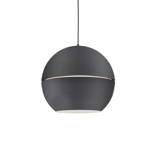 Lucas 24-in Black 1 Light Pendant