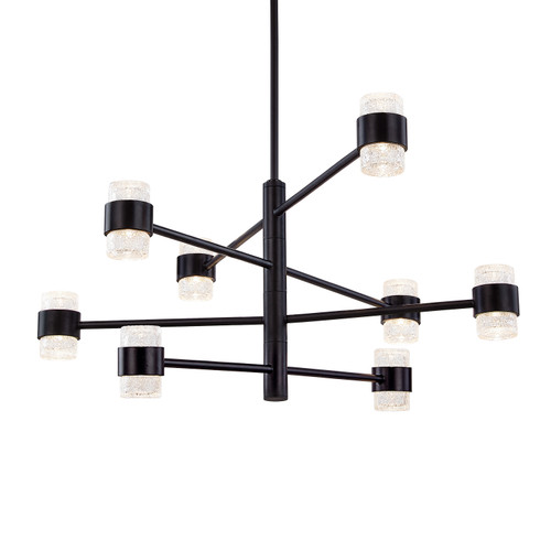 Copenhagen 24-in (Four-Tier) Black LED Exterior Pendant