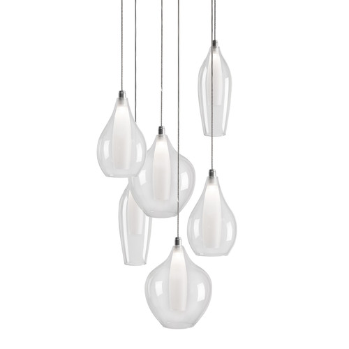Victoria 13-in Chrome LED Multi Pendant