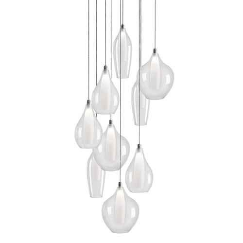 Victoria 19-in Chrome LED Multi Pendant (MP3009)