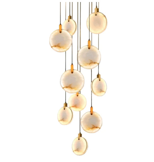 Modern Marble Ring Chandelier