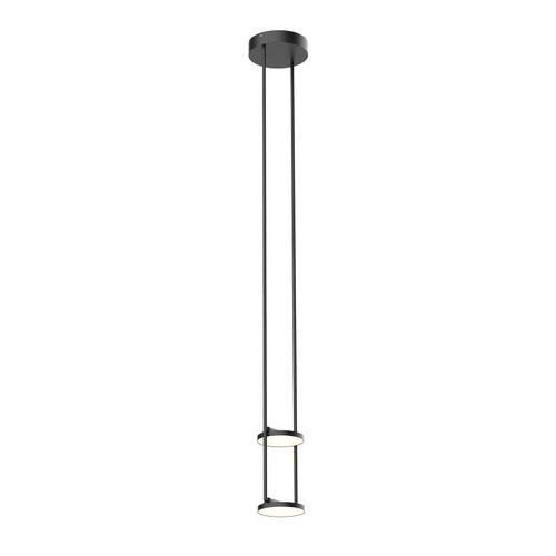 Novel 8-in Black LED Pendant