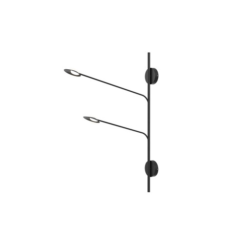 Rotaire 29-in Black LED Wall Sconce