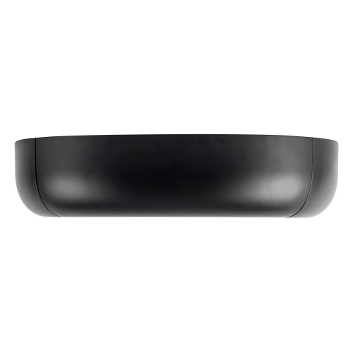 Folio 15-in Black dimmable LED Flush Mount