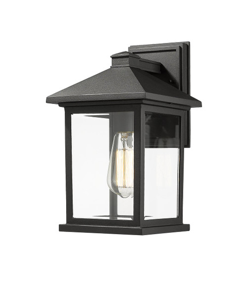 Portland 1 Light Outdoor Wall Light (531M-BK)