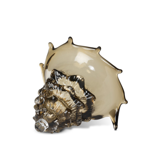 Lagoon Glass Seashell, Sandy Tan