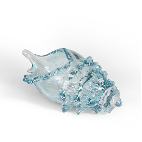 Lagoon Glass Seashell, Aqua