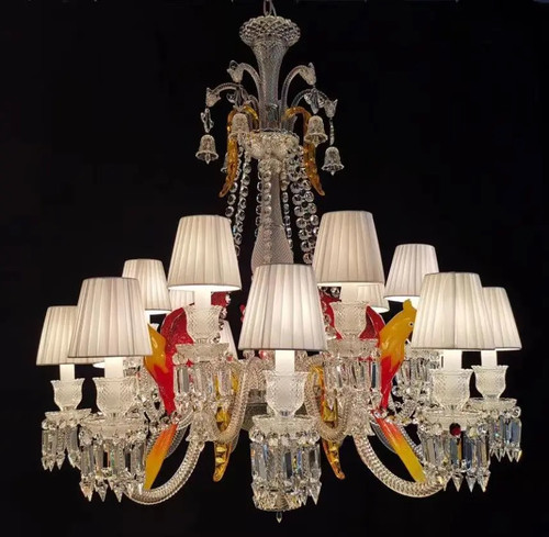 15 Lights Baccarat Design Crystal Chandelier Lighting