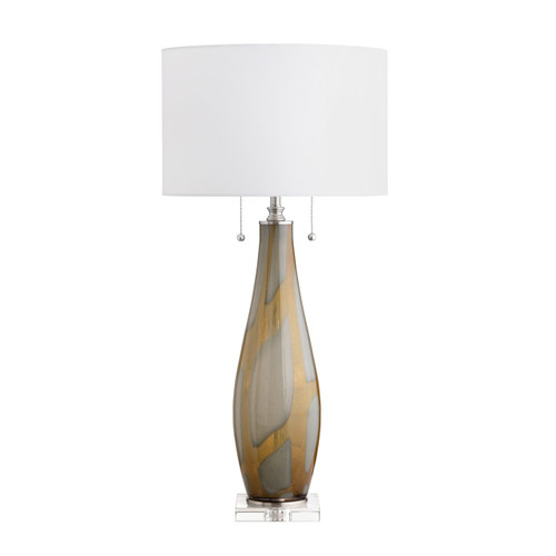 Set of 2 33.5"H Glass Table Lamp With Shade