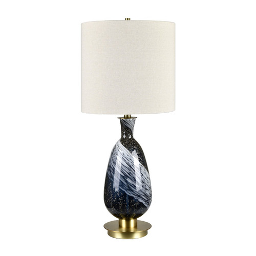 29.5" Glass Table Lamp with Shade