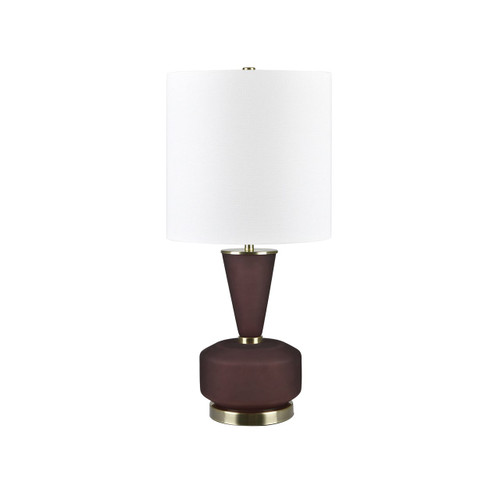 27.75"H Red Frosted Glass Table Lamp