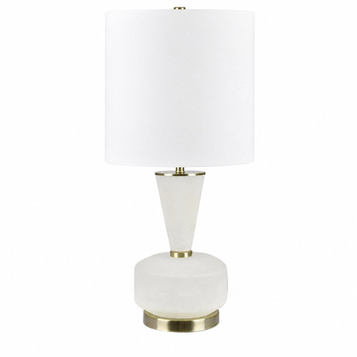 27.75"H White Frosted Glass Table Lamp