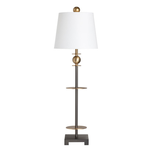 Set of 2 37.25"H Metal Buffet Lamp With Shade