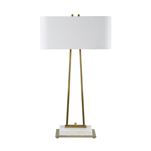 33.5" Gold Table Lamp with Shade