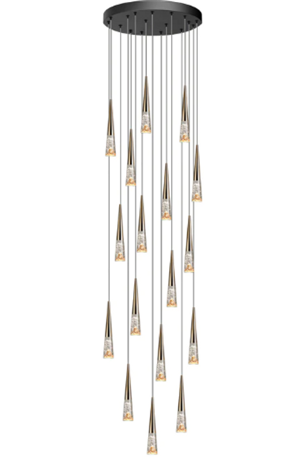 Modern Simple Crystal Staircase Chandelier Light