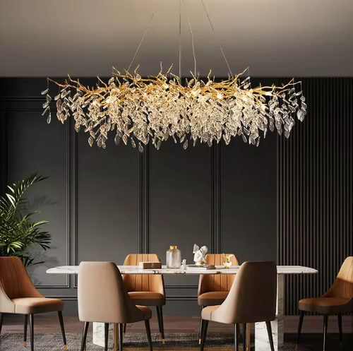 Akari Crystal Tree Branch Chandelier Lighting