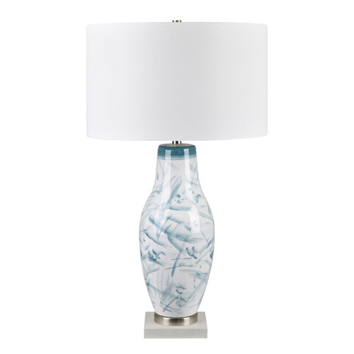 29.75" Ceramic Table Lamp with Linen Shade