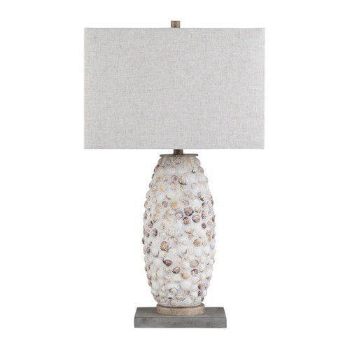 30.5"H Pebble Cove Seashell Table Lamp, Set of 2