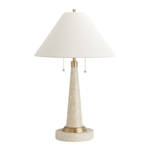 27.75"H Resin Table Lamp with Linen Shade