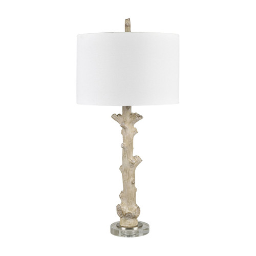 Set of 2 32" Resin Table Lamp with Shade and Crystal Base