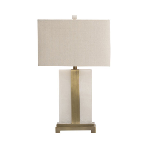 28.25"H Steart Table Lamp w/Oatmeal Linen Shade