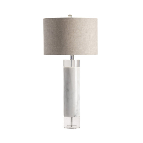 32" Marble & Crystal Table Lamp