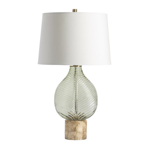 28.25" Glass Table Lamp
