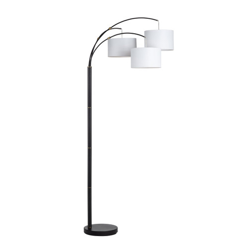82"H 3 Arm Floor Lamp With Shade