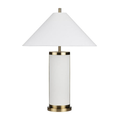 Set of 2 Metal/Linen Table Lamp with Shade