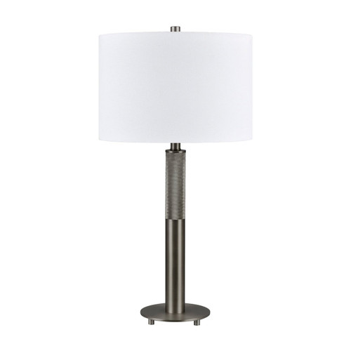 29.75" Gunmetal Gray Table Lamp with Shade
